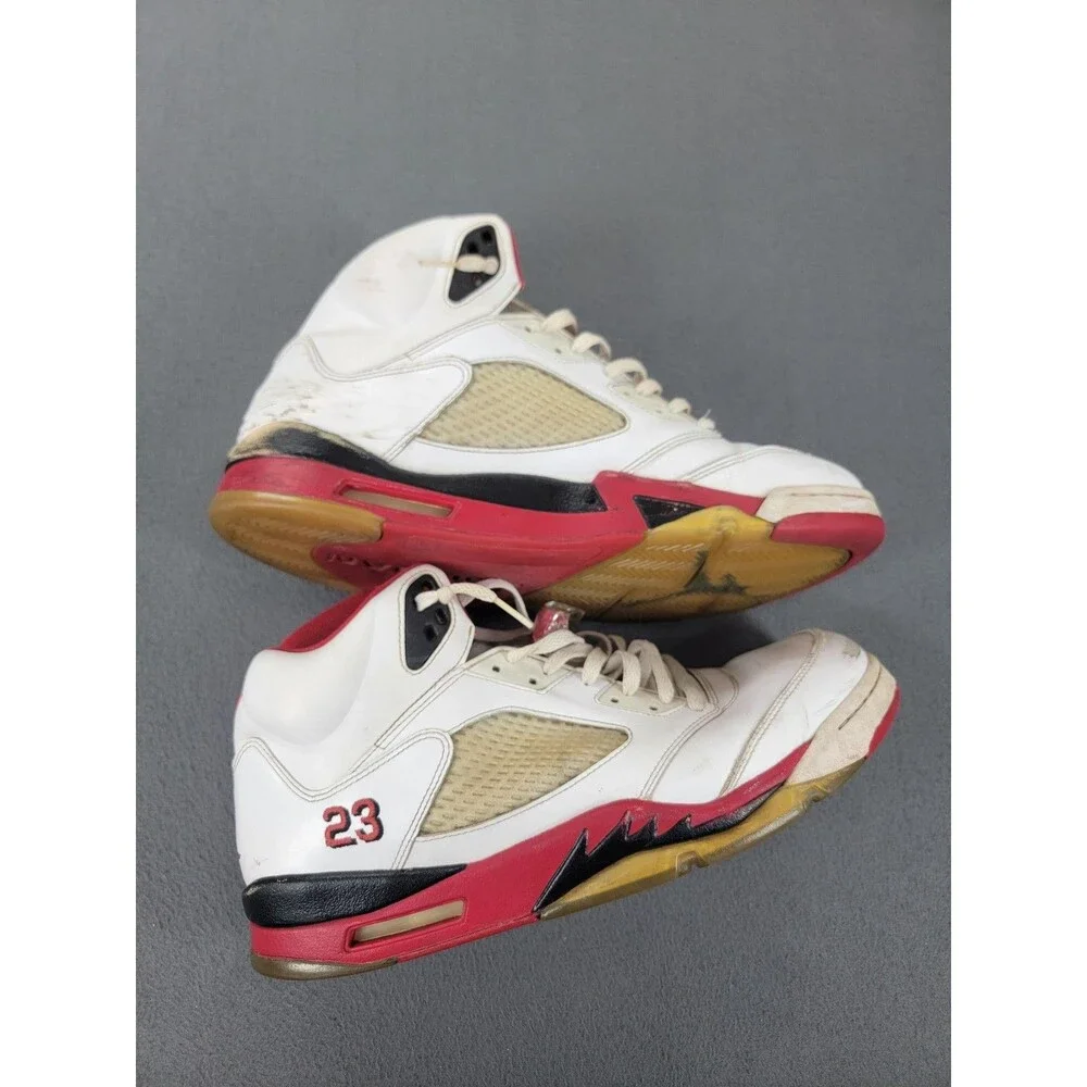 Nike Air Jordan 5 Retro Fire Red Shoes‎ Mens Size 14 136027-120 OG